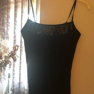 Poof black sequins tank top
